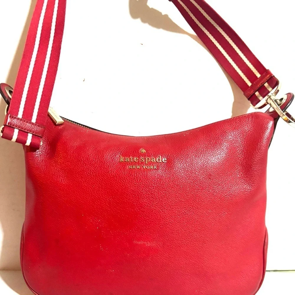 Kate Spade Red Leather crossbody Bag